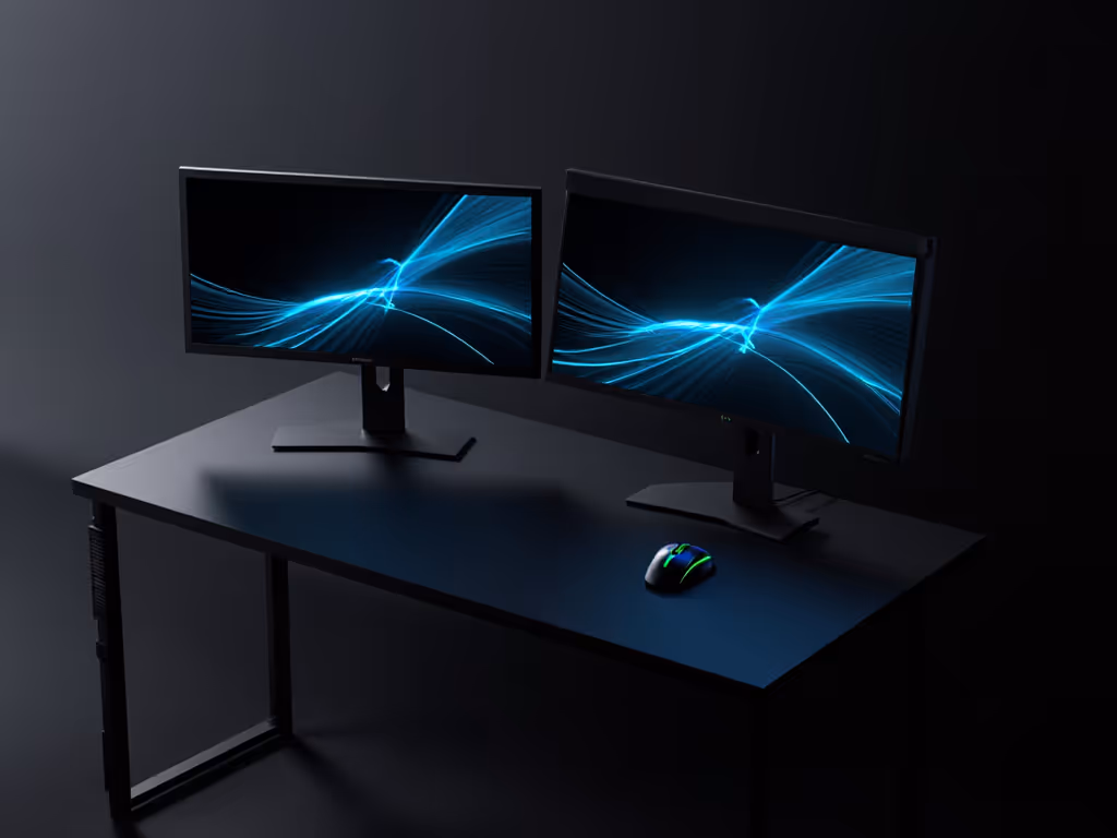 setup_showing_multi-monitor_gaming_configuration_with_arrows_indicating_mouse_tracking_paths